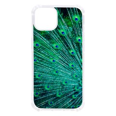 Green And Blue Peafowl Peacock Animal Color Brightly Colored Iphone 13 Tpu Uv Print Case by Semog4