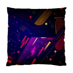 Colorful Abstract Background Creative Digital Art Colorful Geometric Artwork Standard Cushion Case (one Side) by Semog4