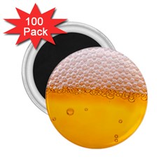 Beer Texture Liquid Bubbles 2 25  Magnets (100 Pack)  by Semog4