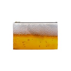 Beer Texture Liquid Bubbles Cosmetic Bag (small) by Semog4