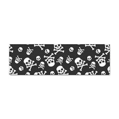 Skull Crossbones Seamless Pattern Holiday-halloween-wallpaper Wrapping Packing Backdrop Sticker (bumper) by Ravend