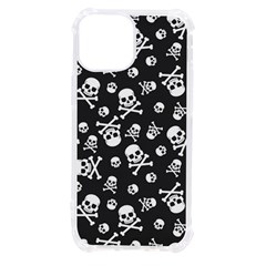 Skull Crossbones Seamless Pattern Holiday-halloween-wallpaper Wrapping Packing Backdrop Iphone 13 Mini Tpu Uv Print Case by Ravend