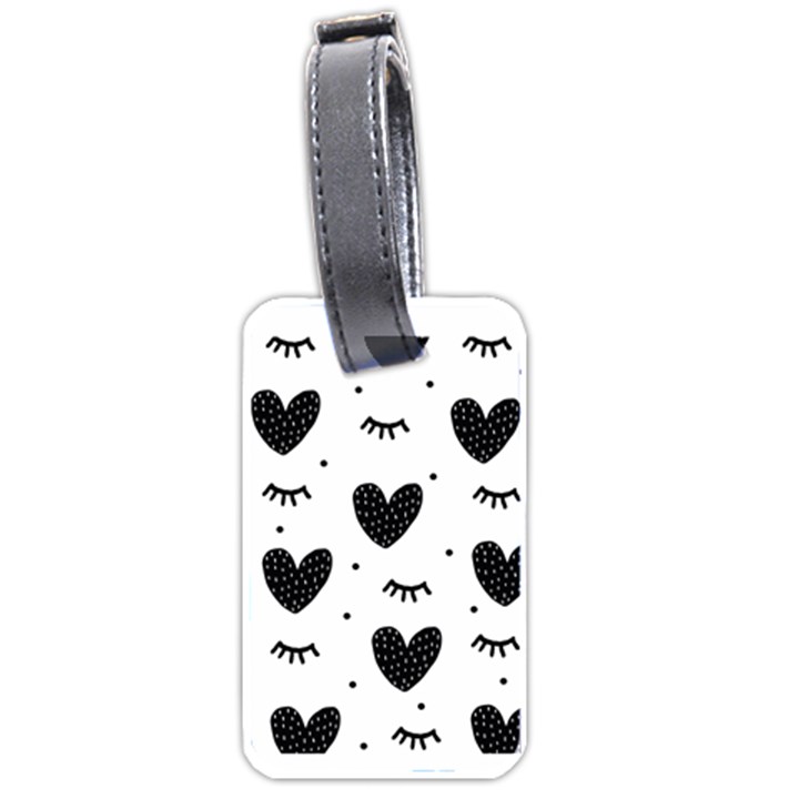 Hearts-57 Luggage Tag (one side)