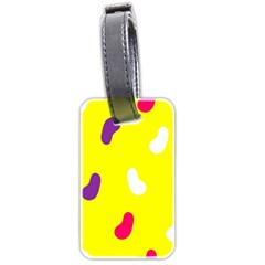 Pattern-yellow - 1 Luggage Tag (two Sides) by nateshop