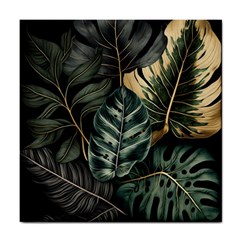 Tropical Leaves Foliage Monstera Nature Home Tile Coaster