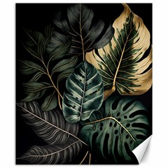 Tropical Leaves Foliage Monstera Nature Home Canvas 20  X 24  by Jancukart