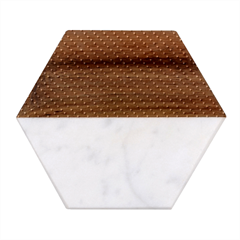 Lines Pattern Texture Stripes Particles Modern Marble Wood Coaster (hexagon)  by Jancukart