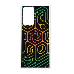 Circuit Hexagonal Geometric Pattern Background Pattern Samsung Galaxy Note 20 Ultra Tpu Uv Case by Jancukart