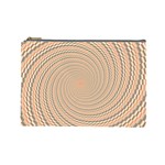 Background Spiral Abstract Template Swirl Whirl Cosmetic Bag (Large)