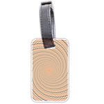 Background Spiral Abstract Template Swirl Whirl Luggage Tag (two sides)