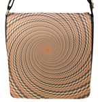 Background Spiral Abstract Template Swirl Whirl Flap Closure Messenger Bag (S)