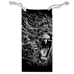 Lion Furious Abstract Desing Furious Jewelry Bag by Jancukart
