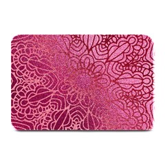 Pink Mandala Glitter Bohemian Girly Glitter Plate Mats by Semog4