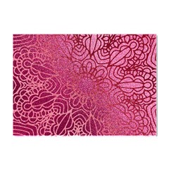 Pink Mandala Glitter Bohemian Girly Glitter Crystal Sticker (a4) by Semog4