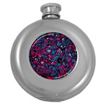 Grafitti Graffiti Abstract Artwork Digital Round Hip Flask (5 oz)