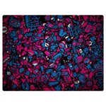 Grafitti Graffiti Abstract Artwork Digital Two Sides Premium Plush Fleece Blanket (Extra Small)