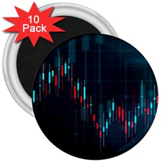 Flag Patterns On Forex Charts 3  Magnets (10 Pack)  by Semog4