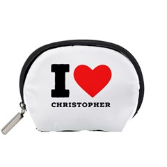 I Love Christopher  Accessory Pouch (small) by ilovewhateva