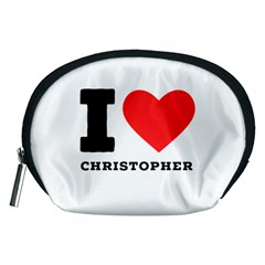 I Love Christopher  Accessory Pouch (medium) by ilovewhateva