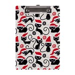 Cute Christmas Seamless Pattern Vector A5 Acrylic Clipboard Front