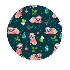 Pattern Christmas Funny Mini Round Pill Box by Semog4