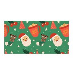 Colorful Funny Christmas Pattern Satin Wrap 35  X 70  by Semog4