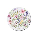bunch of flowers Rubber Round Coaster (4 pack)