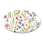 bunch of flowers Oval Magnet