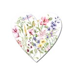 bunch of flowers Heart Magnet
