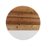 bunch of flowers Marble Wood Coaster (Round)