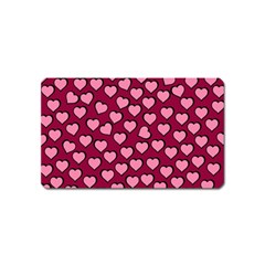 Pattern Pink Abstract Heart Love Magnet (name Card)