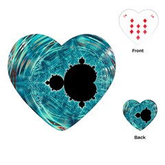 Fractal Abstract Background Playing Cards Single Design (heart) by Ravend