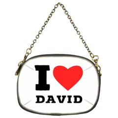 I Love David Chain Purse (two Sides) by ilovewhateva
