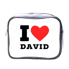 I Love David Mini Toiletries Bag (one Side) by ilovewhateva