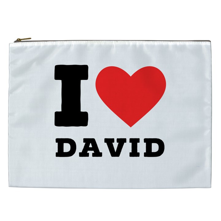 I love david Cosmetic Bag (XXL)
