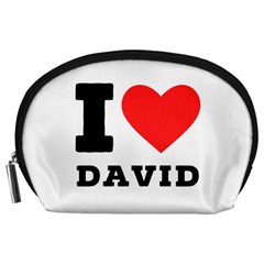 I Love David Accessory Pouch (large) by ilovewhateva