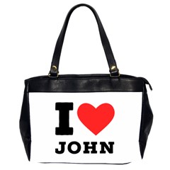 I Love John Oversize Office Handbag (2 Sides) by ilovewhateva