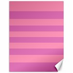 Pink Stripes Striped Design Pattern Canvas 12  x 16 