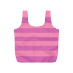 Pink Stripes Striped Design Pattern Full Print Recycle Bag (S)