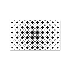 Square-diagonal-pattern-monochrome Sticker (rectangular) by Semog4