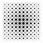 Square-diagonal-pattern-monochrome Medium Glasses Cloth (2 Sides)