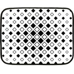 Square-diagonal-pattern-monochrome Fleece Blanket (Mini)