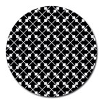 Abstract-background-arrow Round Mousepad