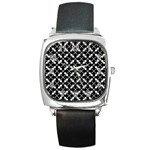 Abstract-background-arrow Square Metal Watch