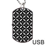 Abstract-background-arrow Dog Tag USB Flash (Two Sides)