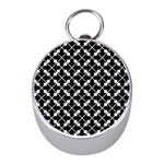 Abstract-background-arrow Mini Silver Compasses