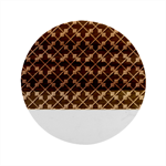 Abstract-background-arrow Marble Wood Coaster (Round)