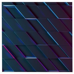 Glass-scifi-violet-ultraviolet Wooden Puzzle Square by Semog4