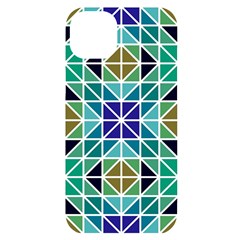 Mosaic-triangle-symmetry- Iphone 14 Plus Black Uv Print Case by Semog4