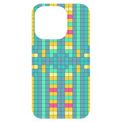 Checkerboard-squares-abstract- Iphone 14 Pro Black Uv Print Case